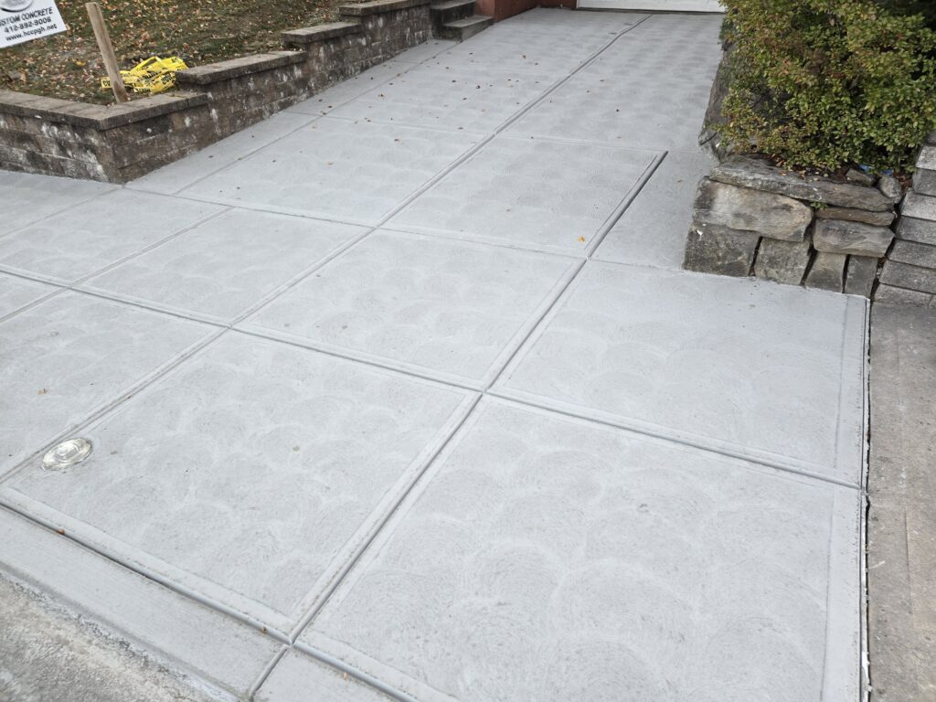 Swirl finish single lane driveway scaled