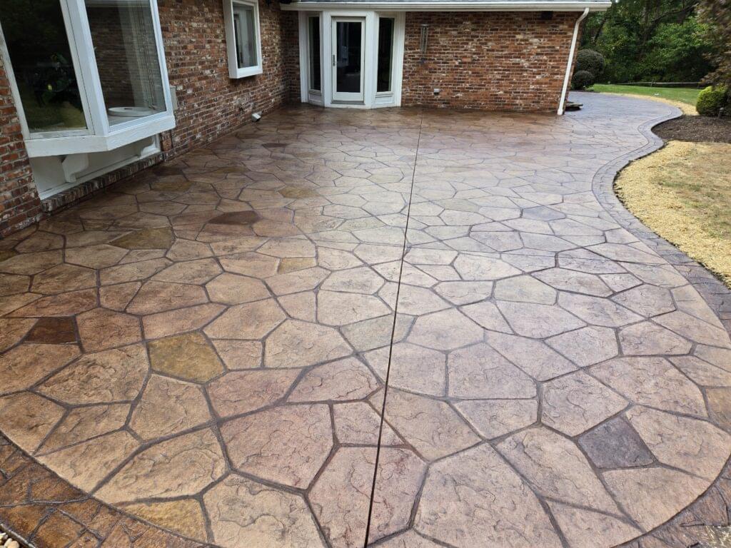 Stamped concrete patio scaled